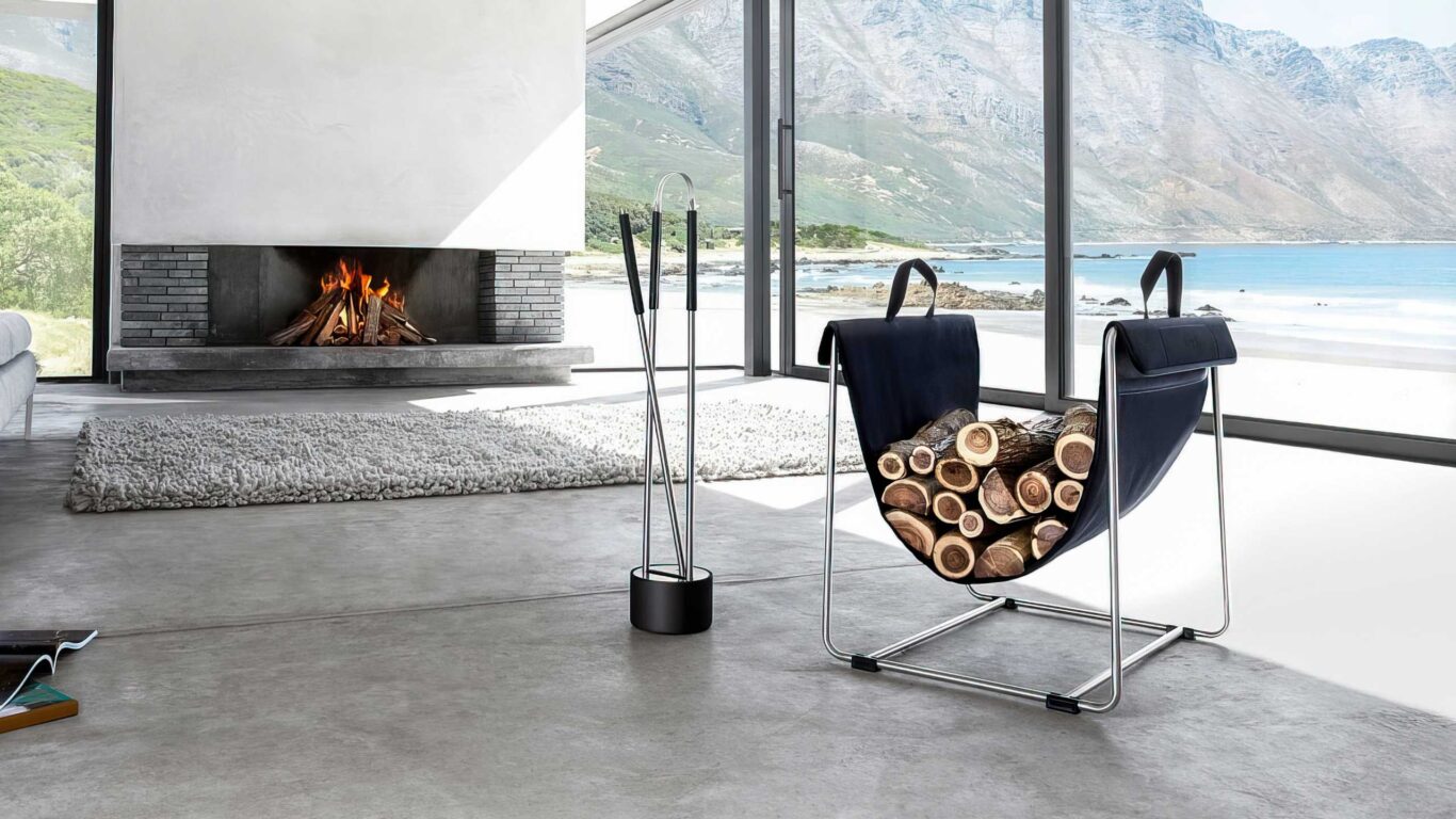 Designer Holzlege, Ofenbesteck, Kaminbesteck, Funkenschutz und mehr. Hochwertiges Kaminzubehör direkt vom Profi in Essen.